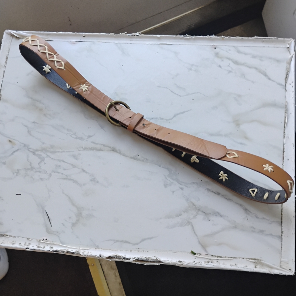 Tan and Black Leather Belts with Quality Craftsmanship